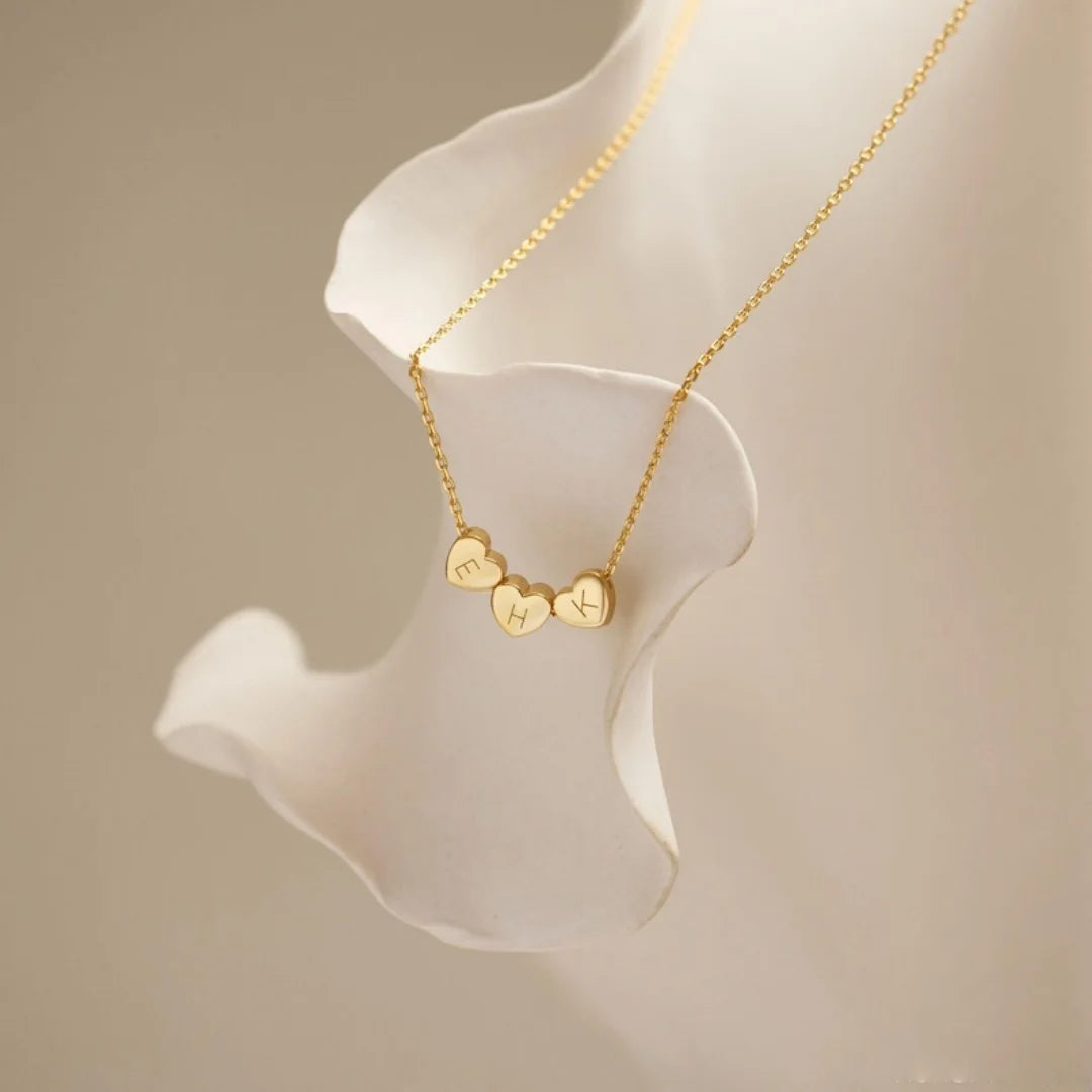 The Love Heart Initial Necklace